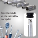 Przedłużki nasadowe do grzechotek kluczy 3/8" 1/4" 1/2" 50-250 mm