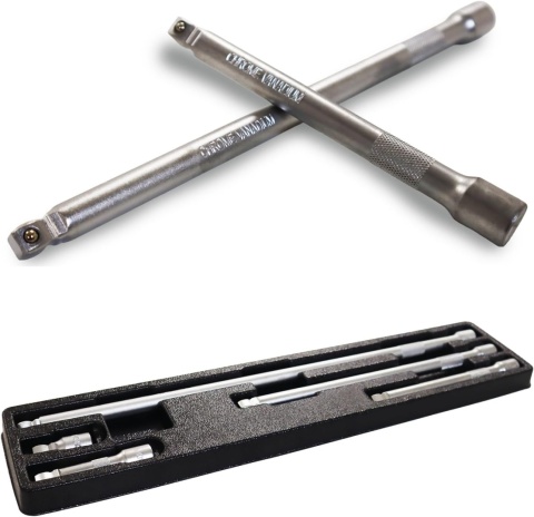 Przedłużki nasadowe do grzechotek kluczy 3/8" 40-400 mm