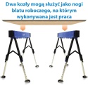 Składany regulowany stojak koziołek roboczy do 600kg 2 sztuki