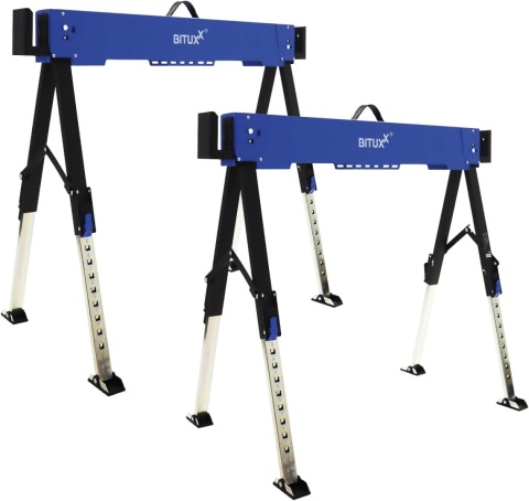 Składany regulowany stojak koziołek roboczy do 600kg 2 sztuki