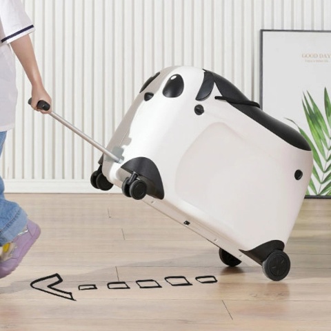 Walizka dla Dziecka z Siedziskiem – Jeździk Podróżny na Kółkach, Bagaż Podręczny