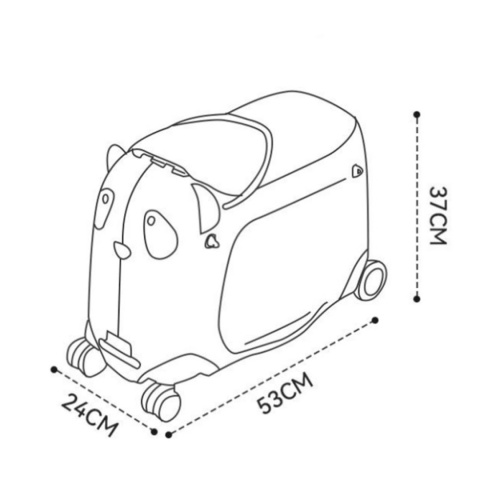 Walizka dla Dziecka z Siedziskiem – Jeździk Podróżny na Kółkach, Bagaż Podręczny