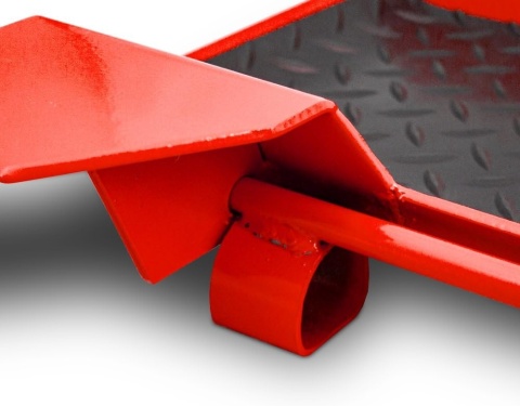 Wózek podest manewrowy do motocykli 200kg czerwony