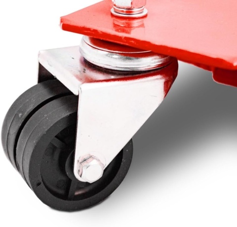 Wózek podest manewrowy do motocykli 200kg czerwony