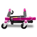 Zestaw 4 hydraulicznych wózków manewrowych BITUXX - udźwig do 680 kg na wózek + stojak transportowy MAGENTA w zestawie