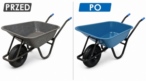 Zapasowa misa koryto wanna do taczki taczka 100L niebieska