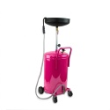 Mobilna zlewarka opróżniarka do oleju 80L magenta różowa