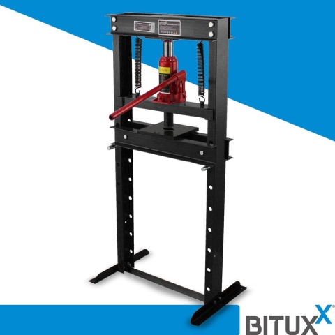 Prasa hydrauliczna ramowa do łożysk 12000 kg (12 ton) czarna BITUXX