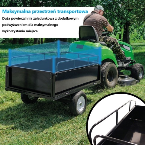 Przyczepka do Traktorka Kosiarki Wywrotka 540kg Bituxx