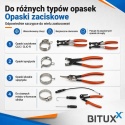 Szczypce do opasek zaciskowych obejm do węży 11 elementów